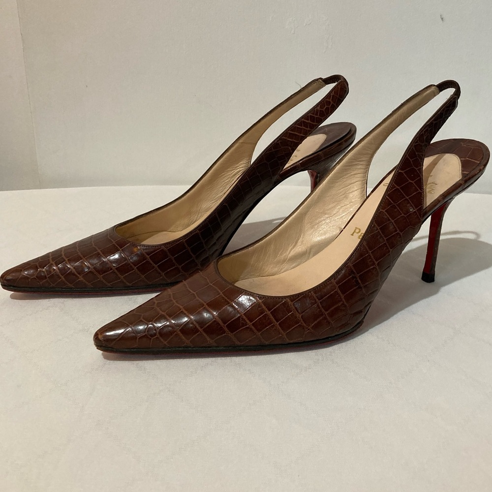 Christian Louboutin Slingback Heels (Rare Find) 🔥🔥